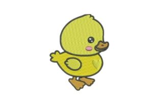 A Designer's First Impression of the Baby Duck Cartoon Embroidery Design