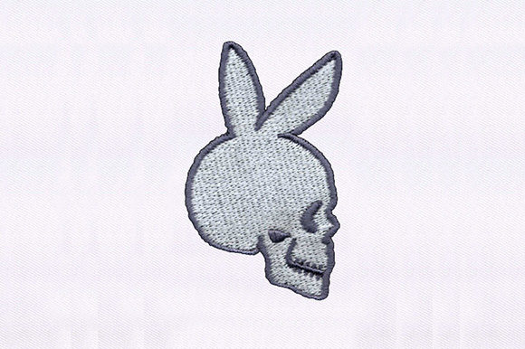 A Designer's Review of the Skull with Bunny Ears Embroidery File