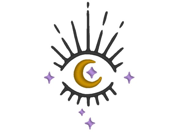 A Designer’s Look at the Moon Eye Halloween Embroidery Design