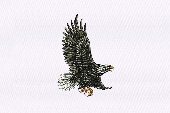 A Detailed Eagle Embroidery Design for Real Projects