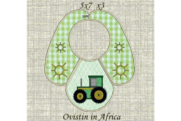 A Small Hoop Tractor Bib for Your Embroidery Business