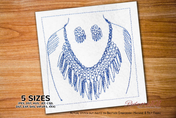 African Jewelry Design: A Redwork Embroidery Review