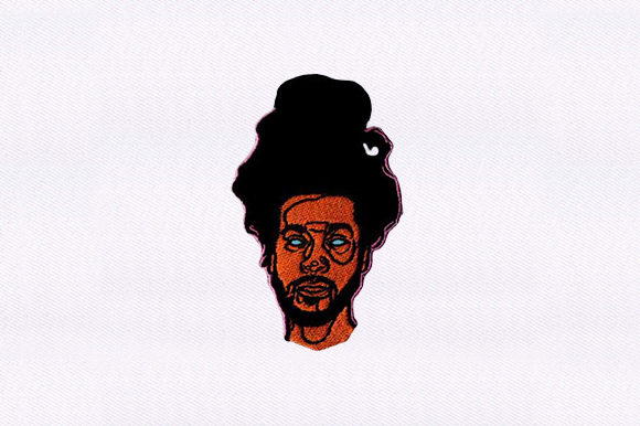 Embroidering Seasonal Connections with Afro Hair Man