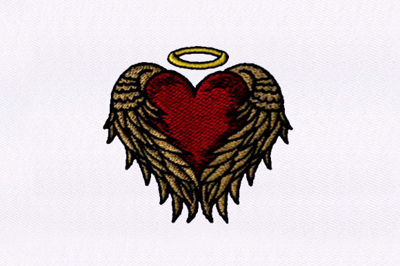 Embroidery Review: The Wings Wrapped Heart Design
