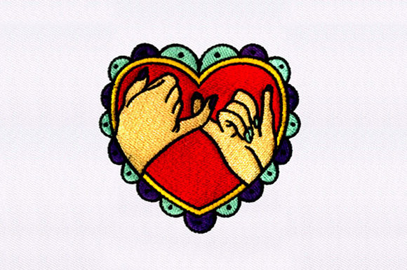 Pinky Swearing Fingers Embroidery Design Review