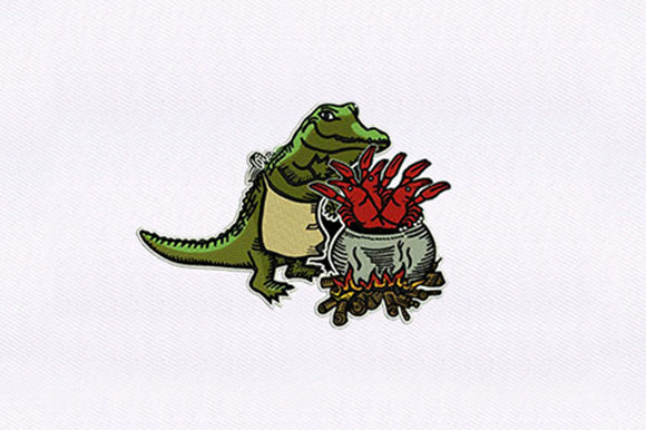 Reviewing the Seafood Alligator Design for Real Embroidery Projects